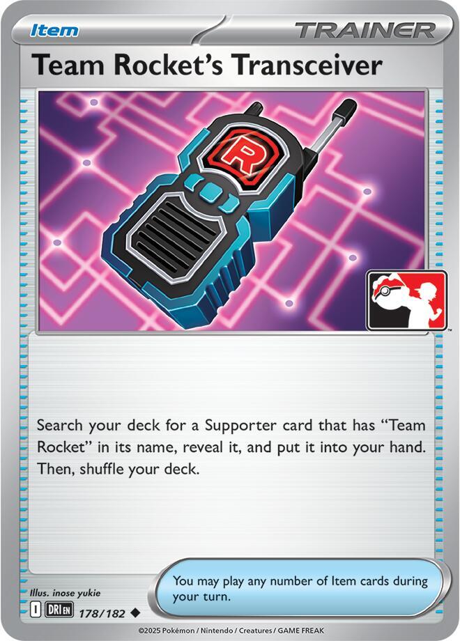 Team Rocket's Transceiver - 178/182 [Prize Pack Series Cards]