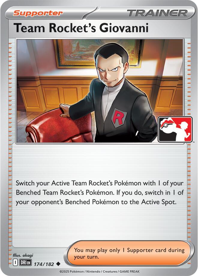 Team Rocket's Giovanni - 174/182 [Prize Pack Series Cards]
