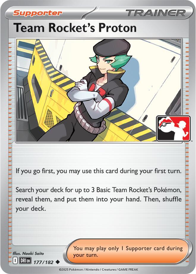 Team Rocket's Proton - 177/182 [Prize Pack Series Cards]