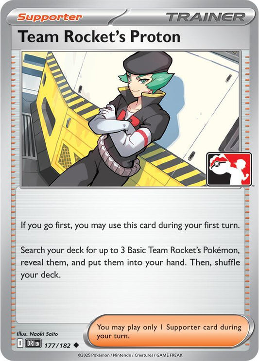 Team Rocket's Proton - 177/182 [Prize Pack Series Cards]