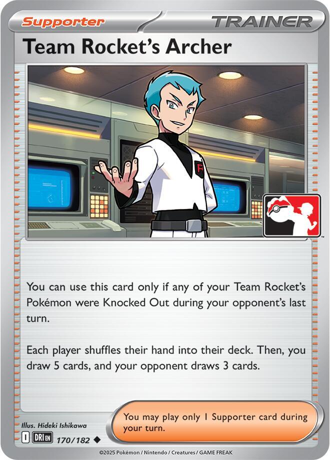 Team Rocket's Archer - 170/182 [Prize Pack Series Cards]