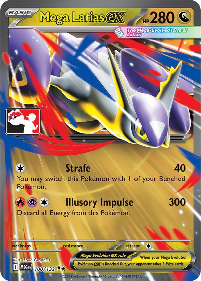 Mega Latias ex - 100/132 [Prize Pack Series Cards]