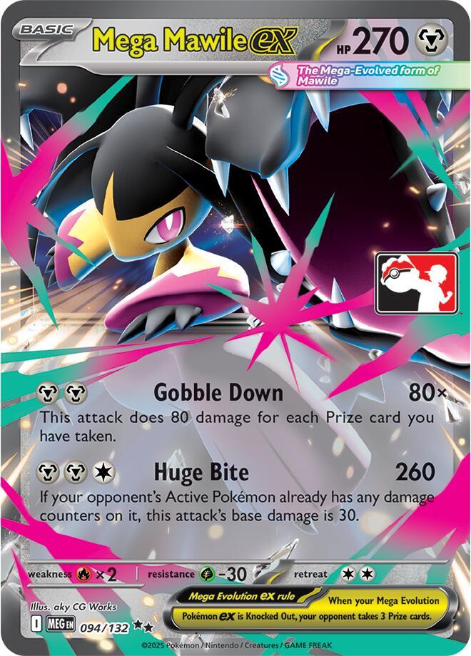 Mega Mawile ex - 094/132 [Prize Pack Series Cards]