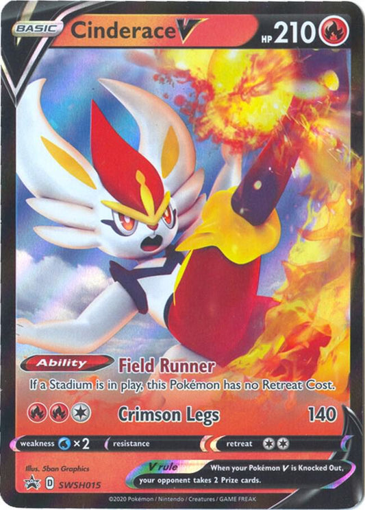 Cinderace V - SWSH015 [SWSH Sword and Shield Promo Cards]