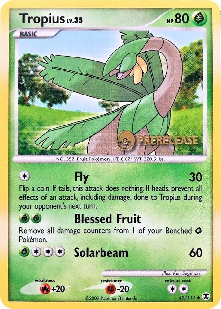 Tropius - 52/111 (Prerelease) [Nintendo Promos]