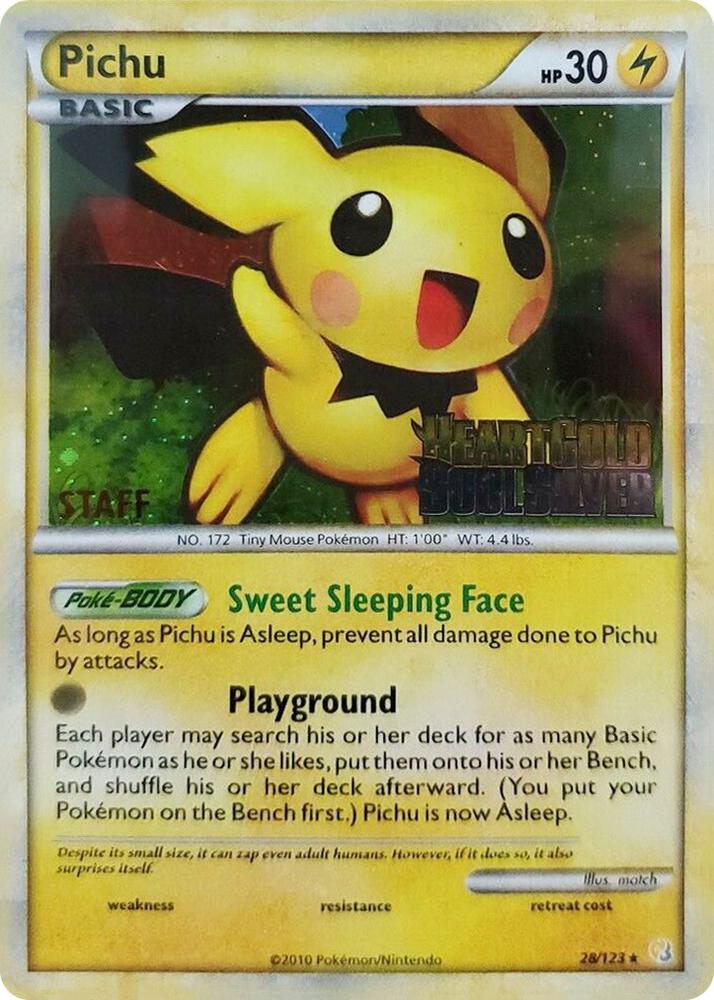 Pichu - 28/123 (Prerelease) [Staff] [Nintendo Promos]