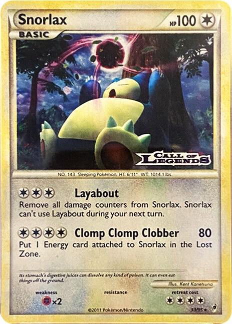 Snorlax - 33/95 (Prerelease) [Nintendo Promos]