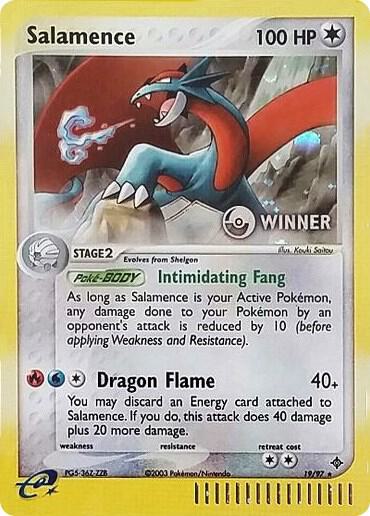 Salamence - 19/97 (e-League) [Winner] [Nintendo Promos]