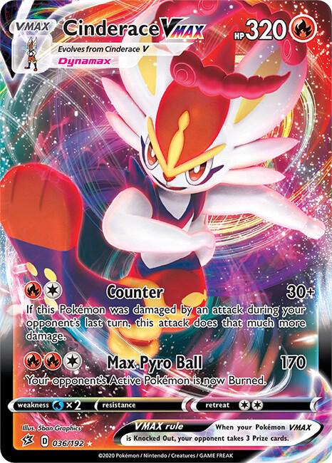 Cinderace VMAX (036/192) [SWSH02 Rebel Clash]
