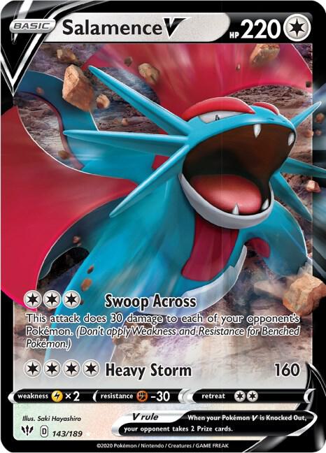 Salamence V (143/189) [SWSH03 Darkness Ablaze]