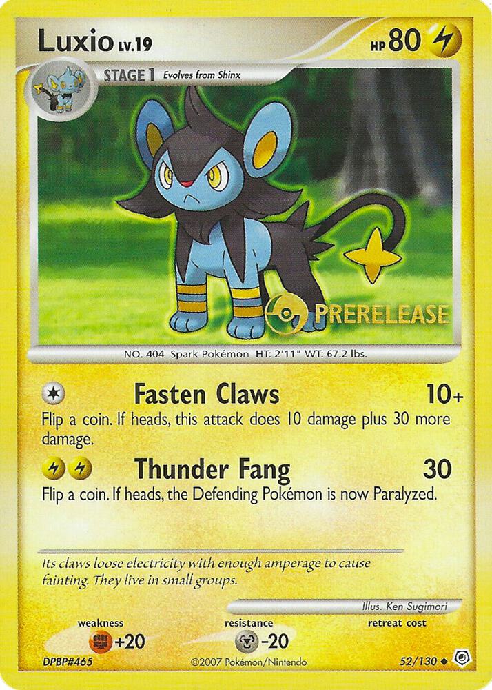 Luxio - 52/130 (Prerelease) [Nintendo Promos]