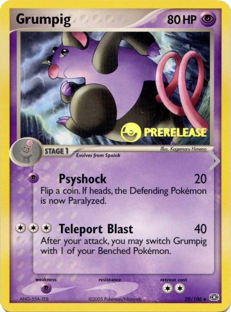 Grumpig - 29/106 (Prerelease) [Nintendo Promos]