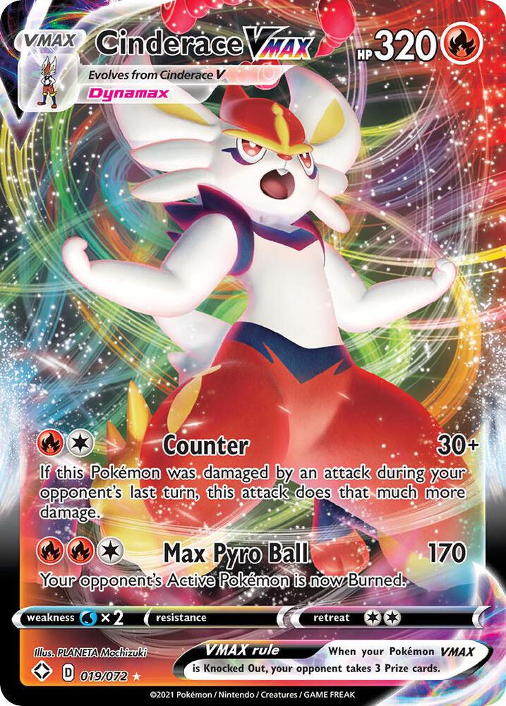 Cinderace VMAX (019/072) [Shining Fates]