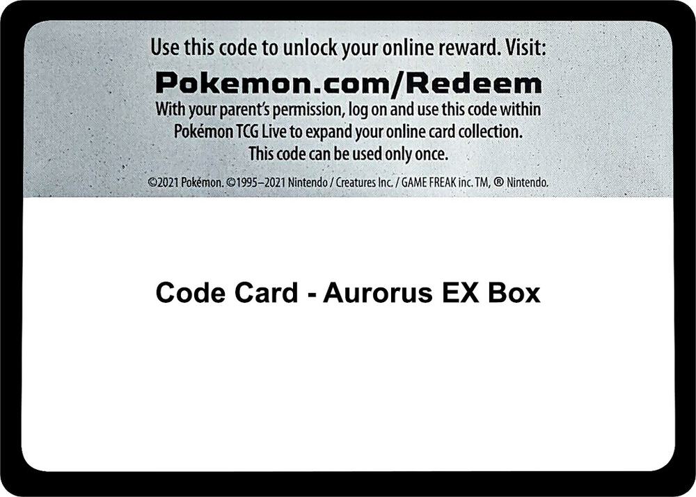Code Card - Aurorus EX Box [Miscellaneous Cards and Products]