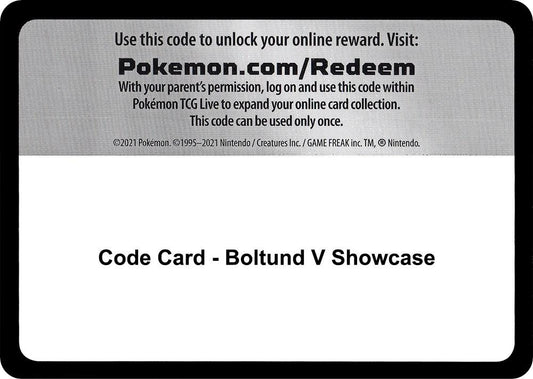 Code Card - Boltund V Showcase [Miscellaneous Cards and Products]