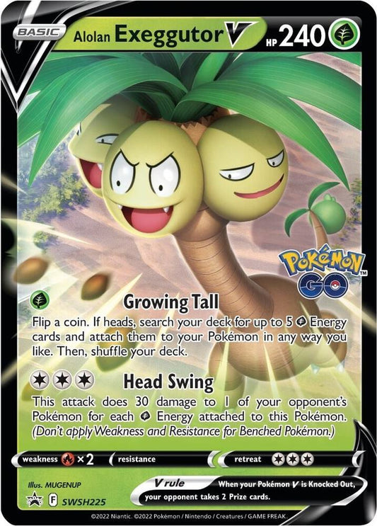 Alolan Exeggutor V - SWSH225 [SWSH Sword and Shield Promo Cards]