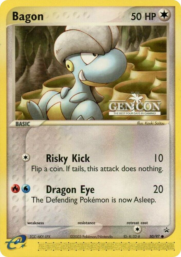 Bagon - 50/97 (Gen Con 2004 Promo) [Nintendo Promos]