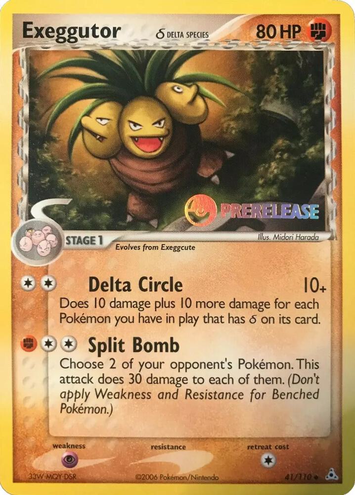 Exeggutor (Delta Species) - 41/110 (Prerelease) [Nintendo Promos]
