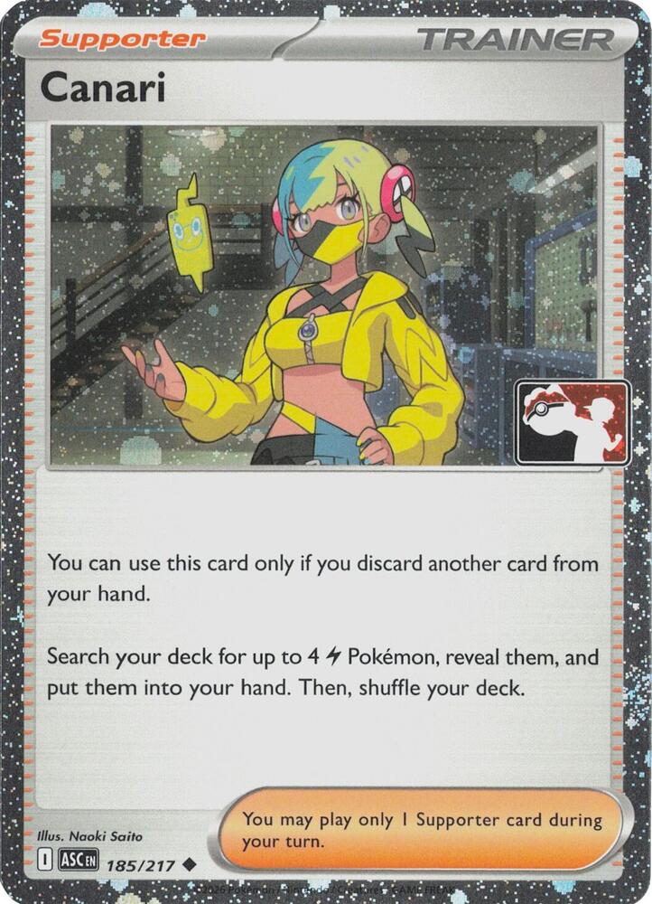 Canari - 185/217 (Cosmos Holo) [Prize Pack Series Cards]