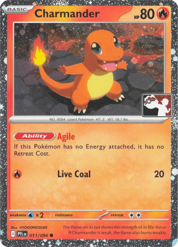 Charmander - 011/094 (Cosmos Holo) [Prize Pack Series Cards]