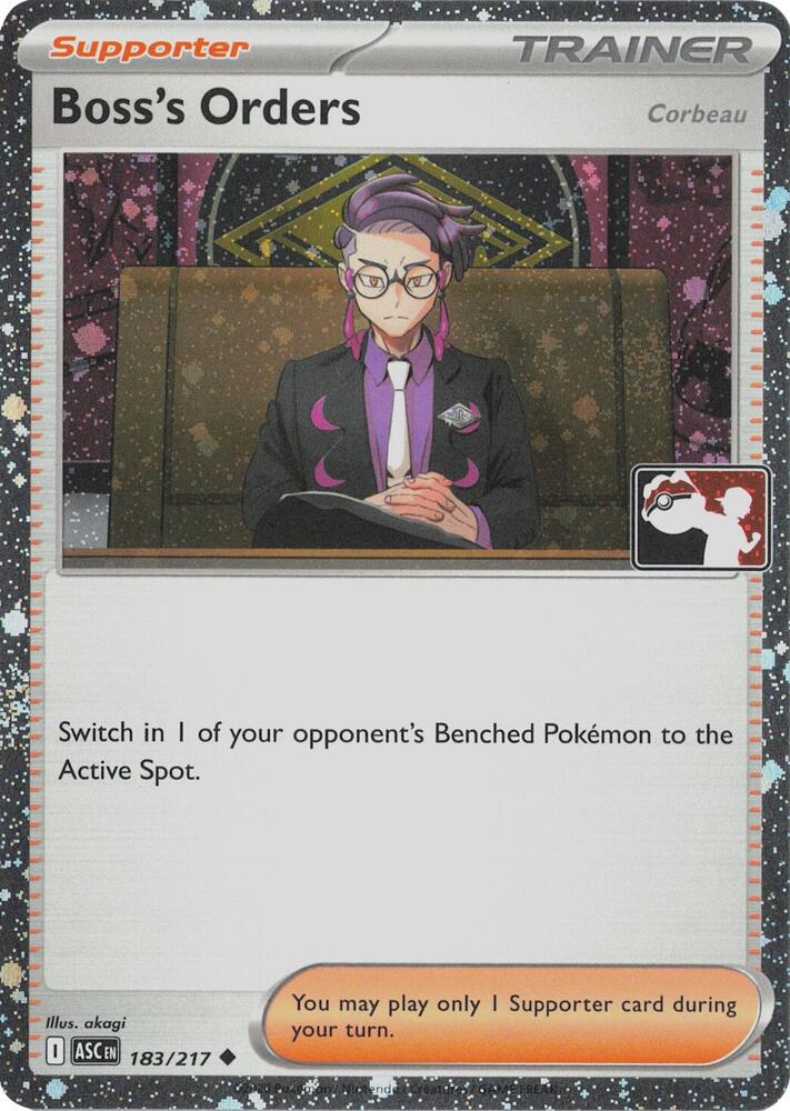 Boss's Orders [Corbeau] - 183/217 (Cosmos Holo) [Prize Pack Series Cards]