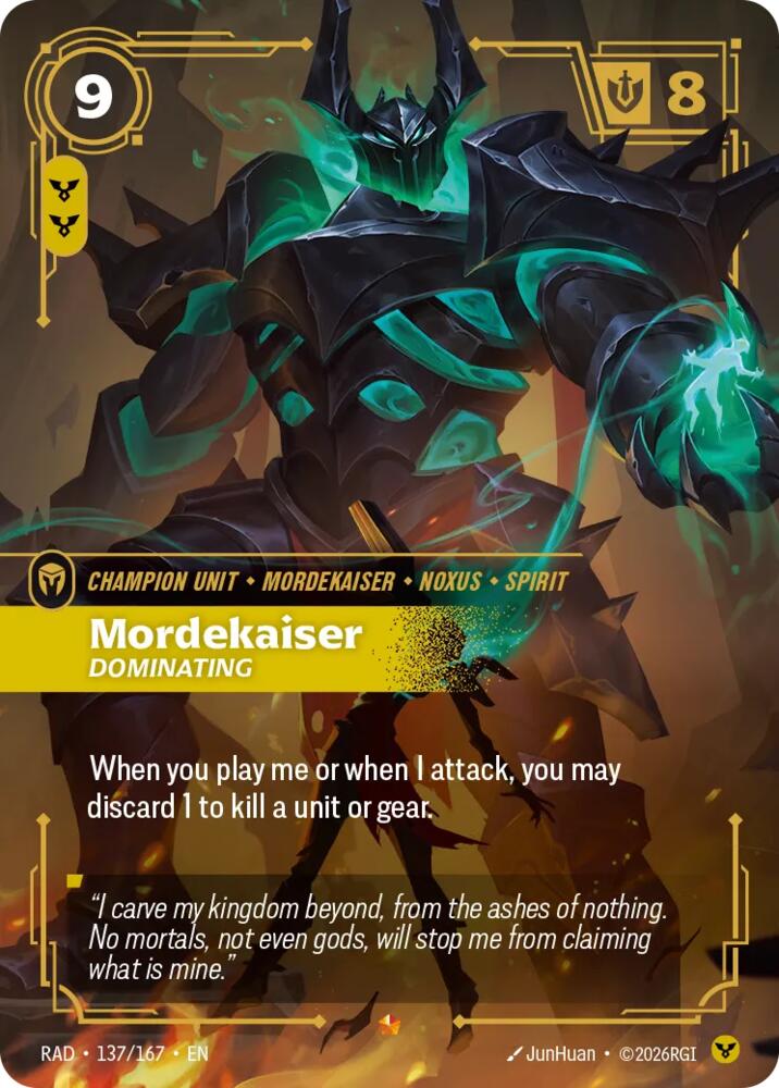 Mordekaiser, Dominating (137/167) [Radiance]