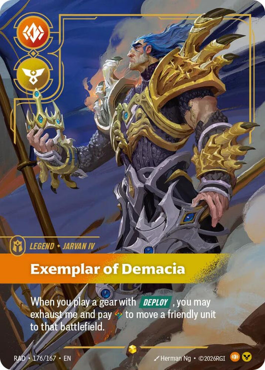 Jarvan IV, Exemplar of Demacia (Overnumbered) (176/167) [Radiance]