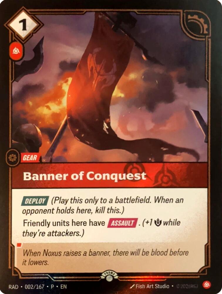 Banner of Conquest (002/167) [Riftbound Organized Play Promotional Cards]