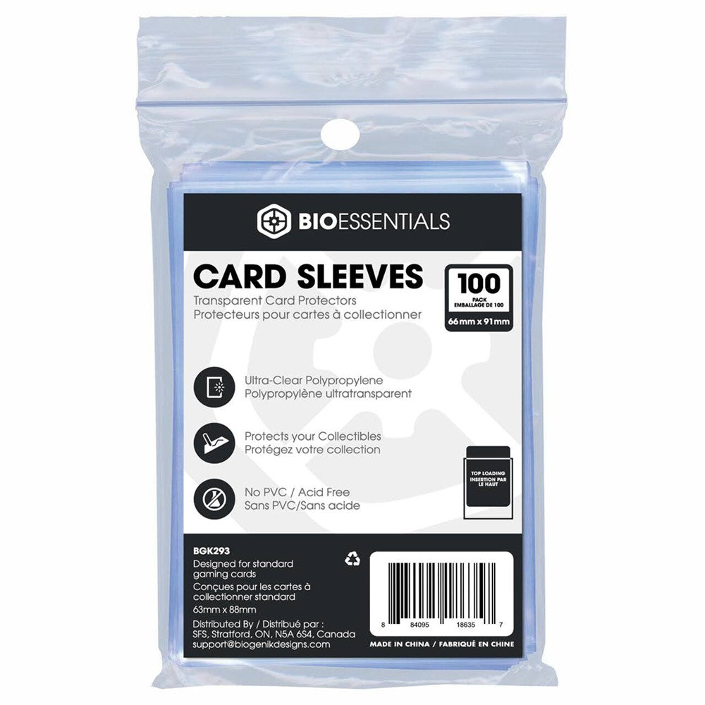 CARD SLEEVES 66mm x 91mm 100-PACK