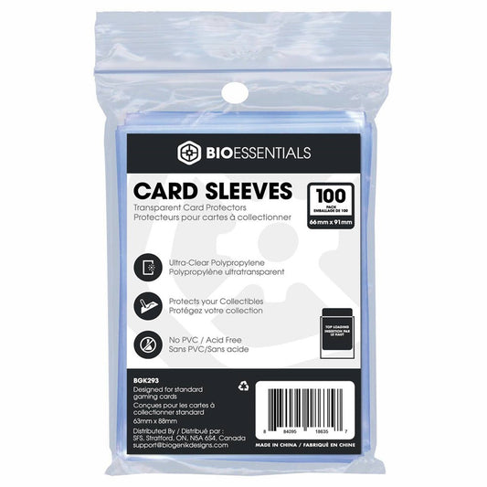 CARD SLEEVES 66mm x 91mm 100-PACK