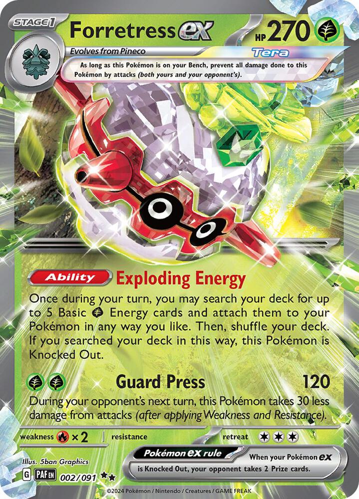 Forretress ex - 002/091 [SV Paldean Fates]