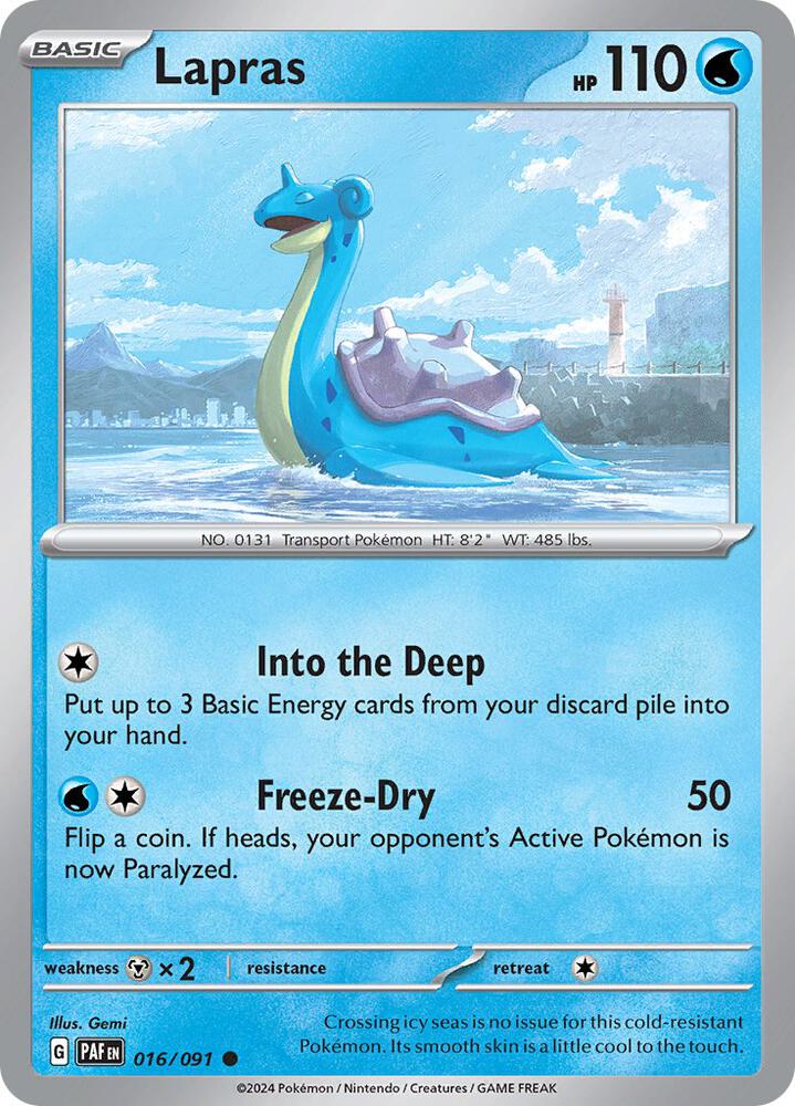 Lapras (016/091) [SV Paldean Fates]