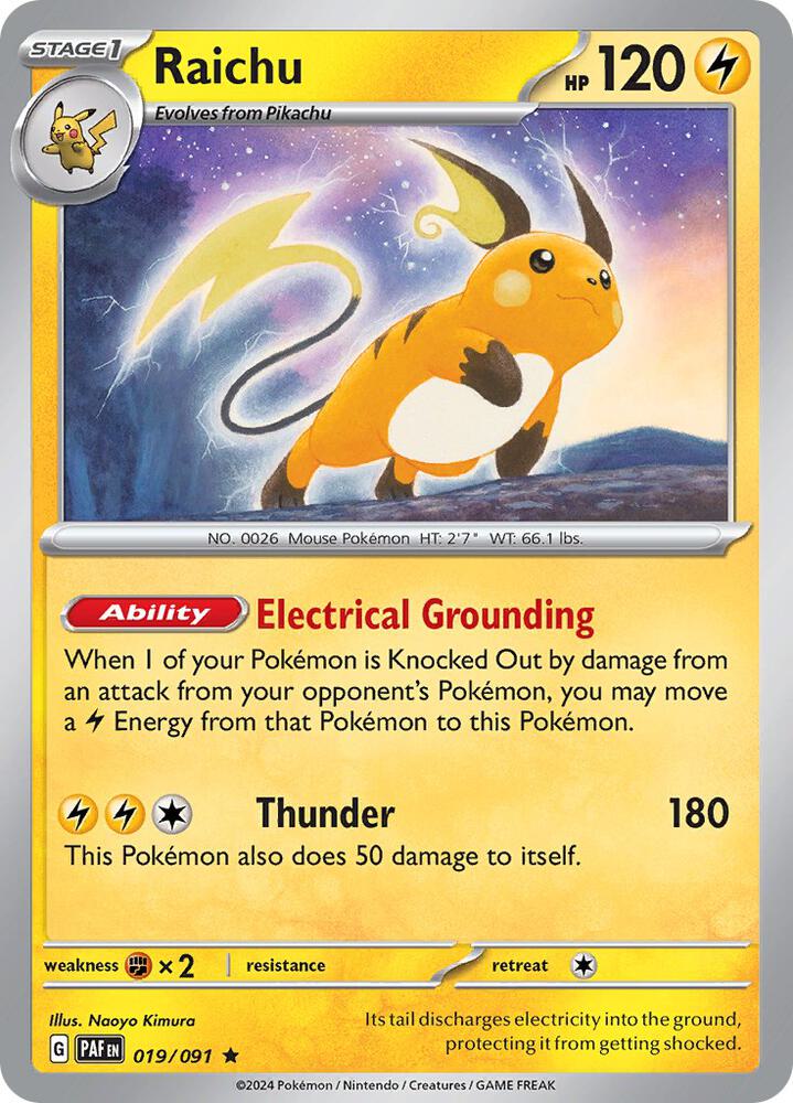 Raichu - 019/091 [SV Paldean Fates]