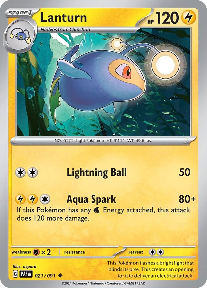 Lanturn (021/091) [SV Paldean Fates]