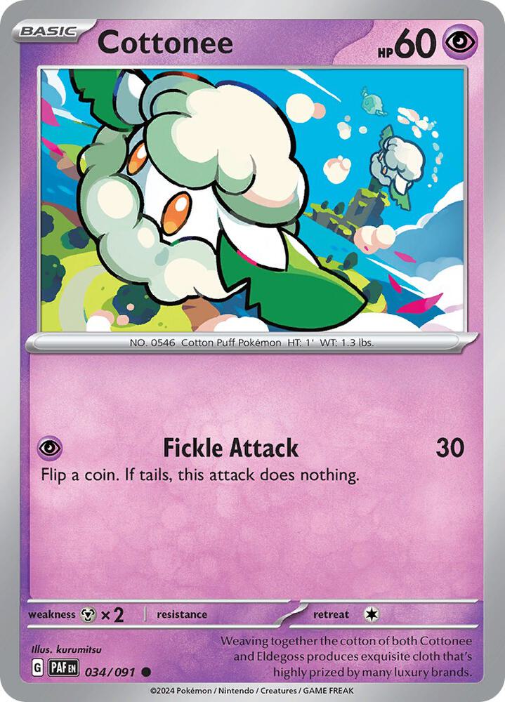 Cottonee (034/091) [SV Paldean Fates]
