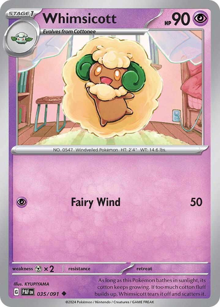 Whimsicott (035/091) [SV Paldean Fates]