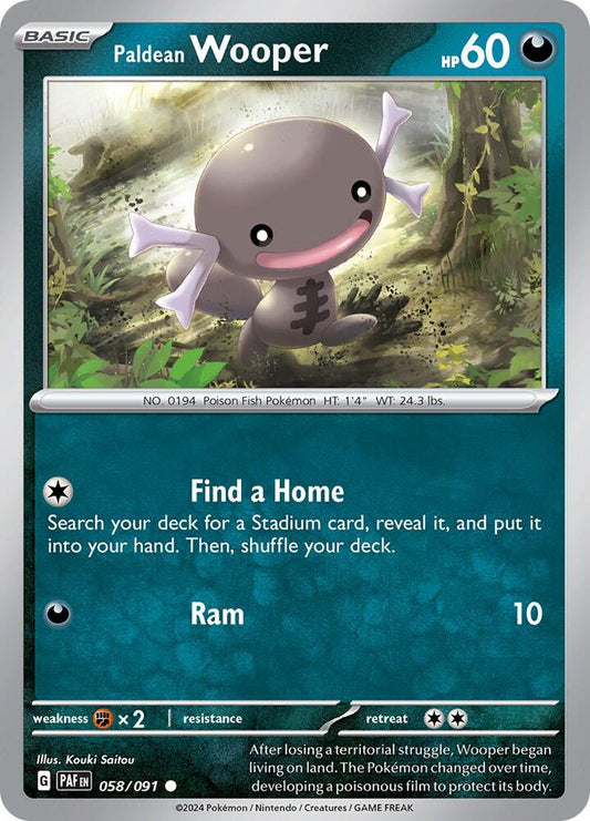 Paldean Wooper - 058/091 [SV Paldean Fates]