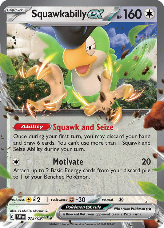Squawkabilly ex - 075/091 [SV Paldean Fates]
