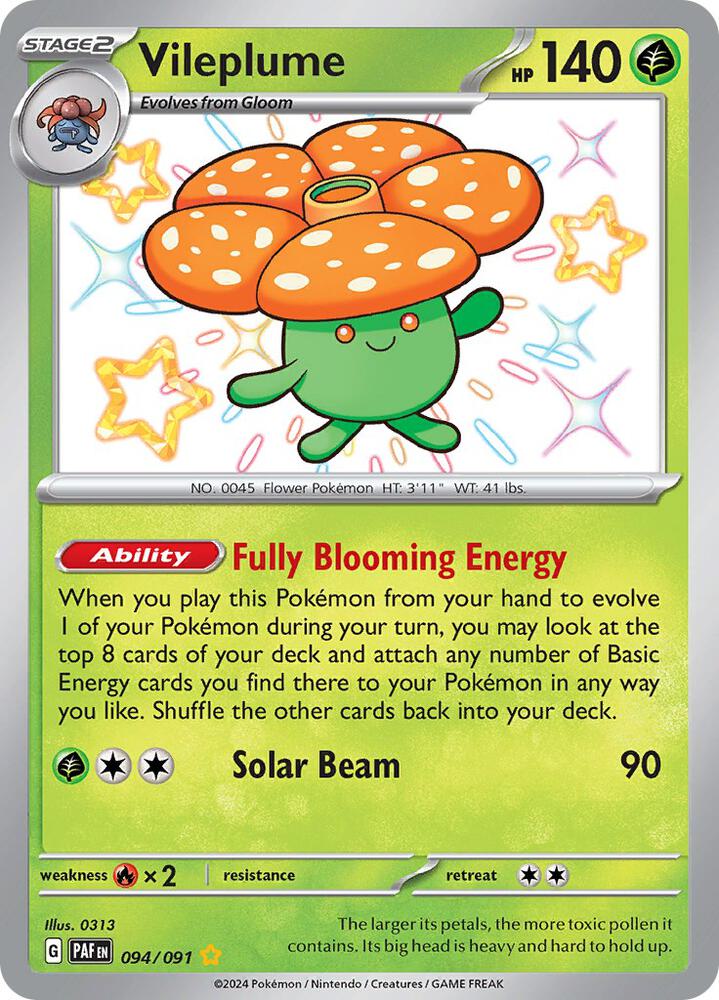 Vileplume (094/091) [SV Paldean Fates]
