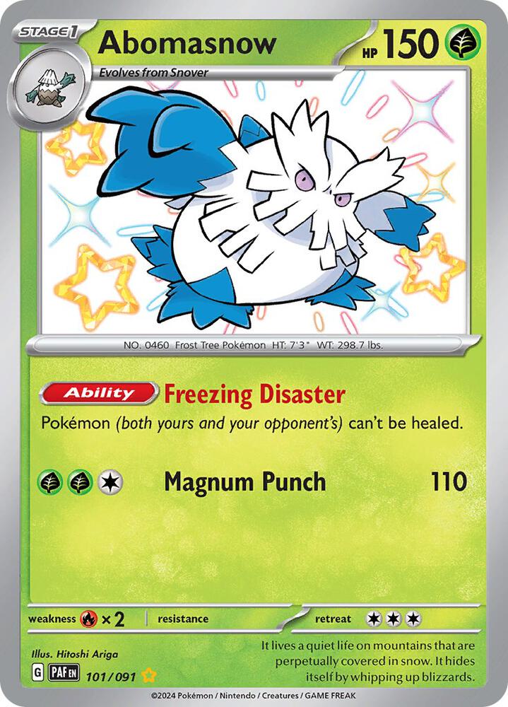 Abomasnow (101/091) [SV Paldean Fates]