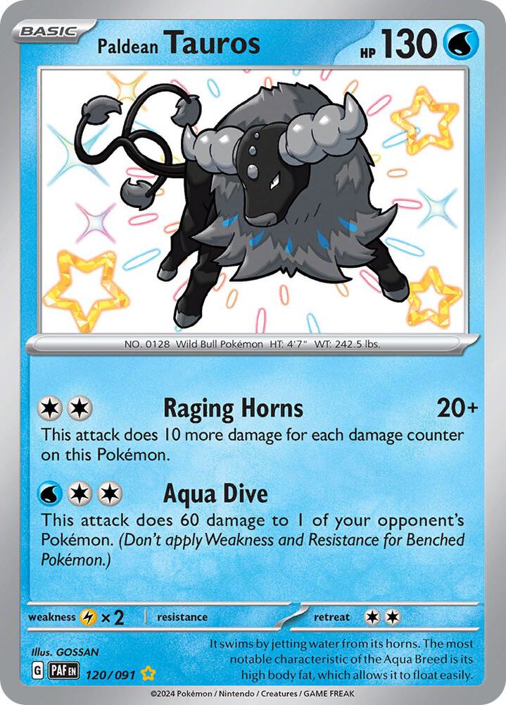 Paldean Tauros - 120/091 [SV Paldean Fates]
