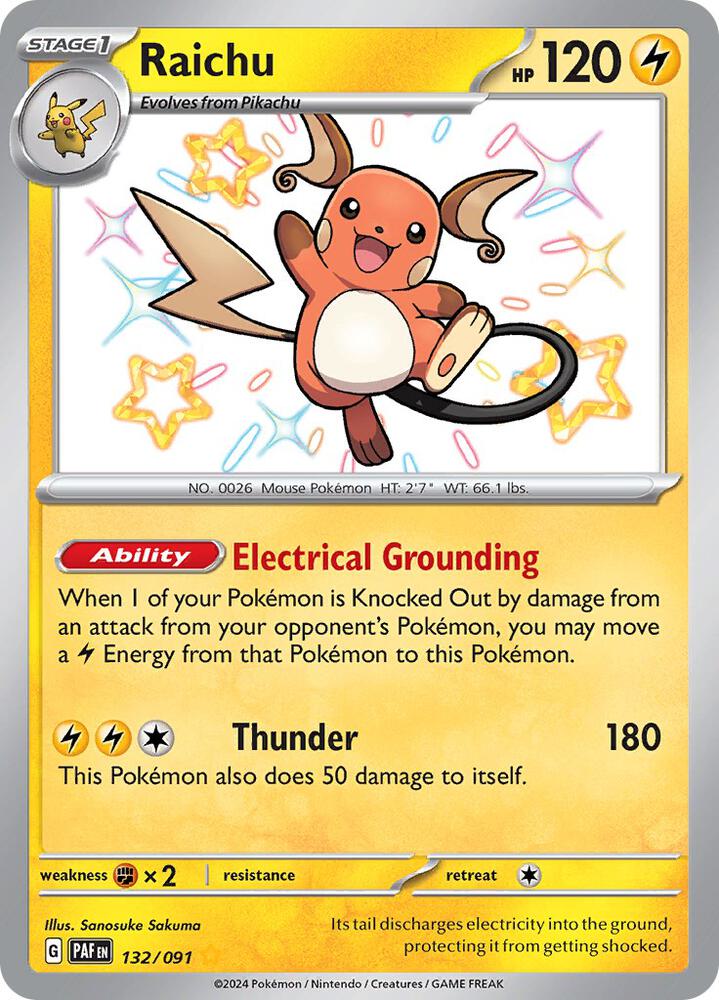 Raichu - 132/091 [SV Paldean Fates]
