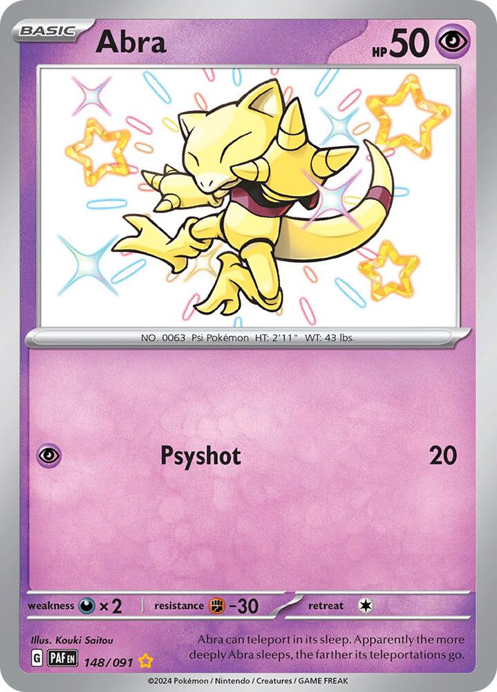 Abra (148/091) [SV Paldean Fates]