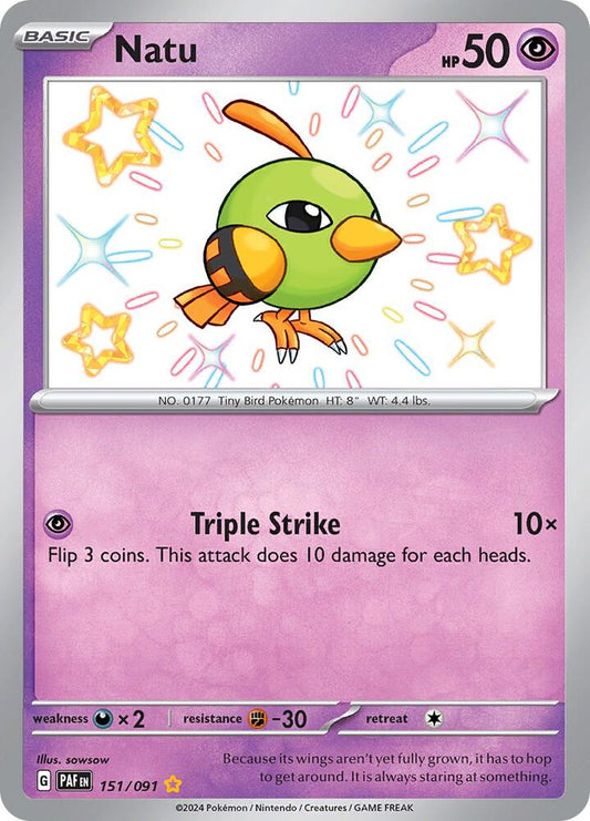 Natu - 151/091 [SV Paldean Fates]