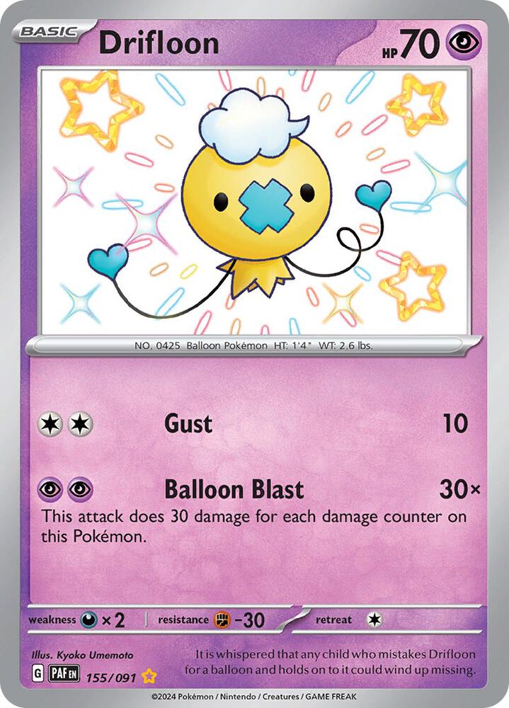 Drifloon (155/091) [SV Paldean Fates]