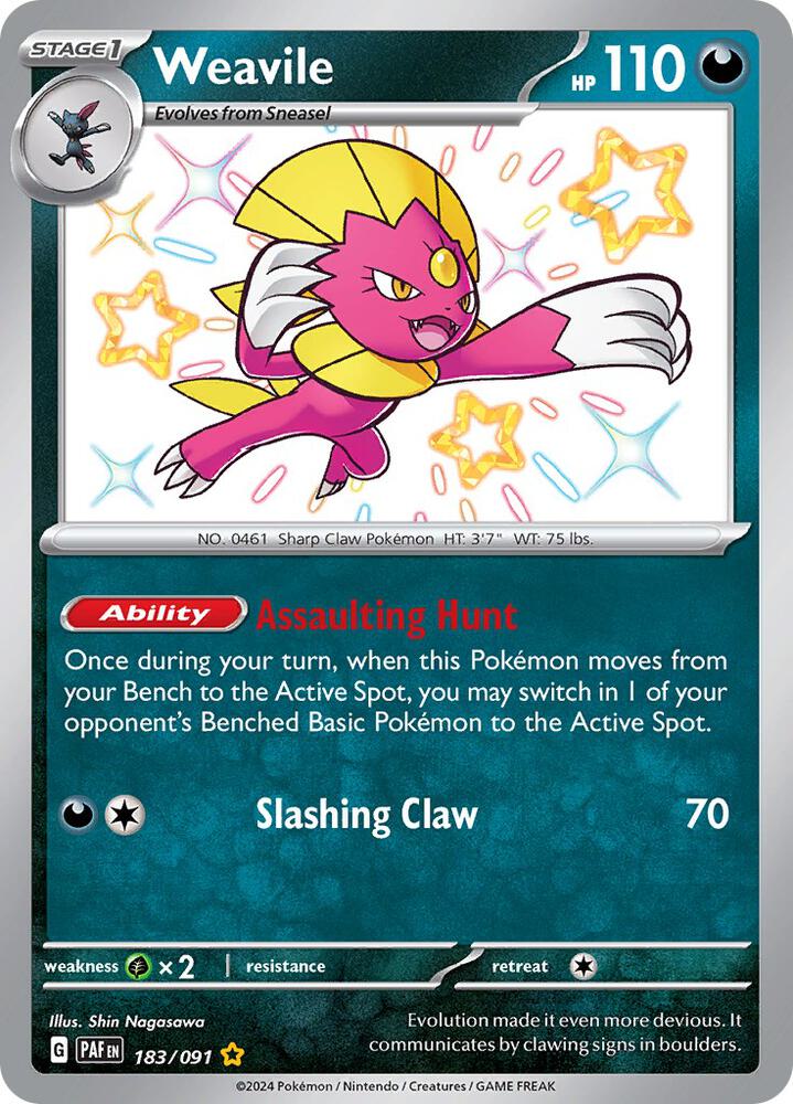 Weavile (183/091) [SV Paldean Fates]