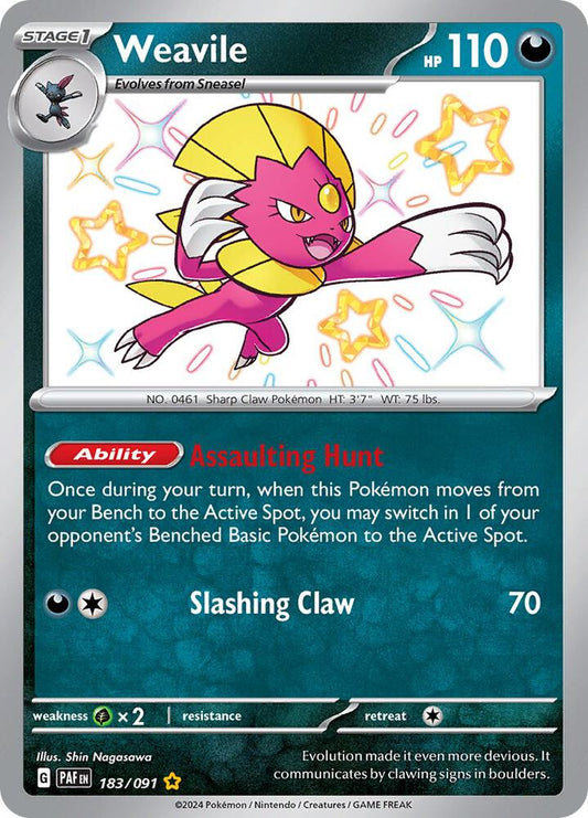 Weavile (183/091) [SV Paldean Fates]