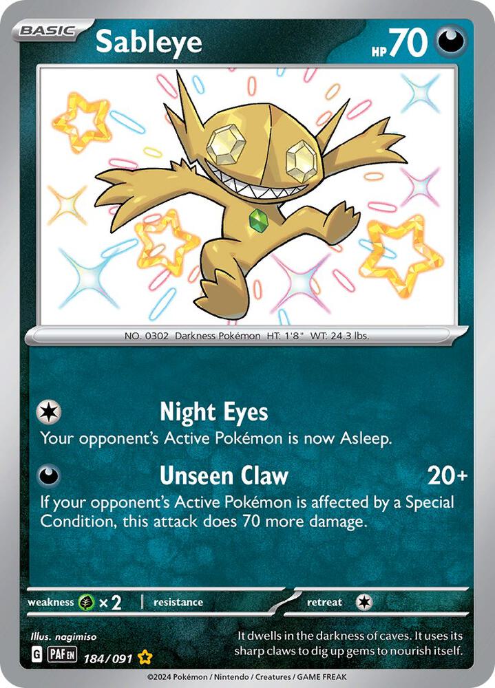 Sableye (184/091) [SV Paldean Fates]