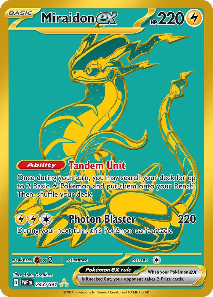 Miraidon ex (243/091) [SV Paldean Fates]