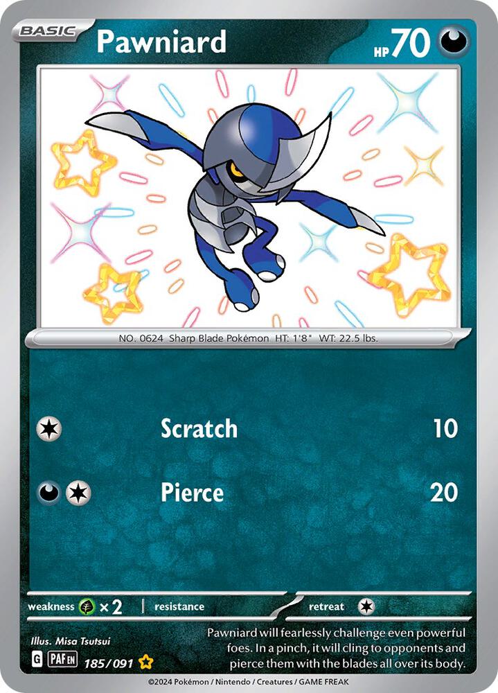 Pawniard (185/091) [SV Paldean Fates]